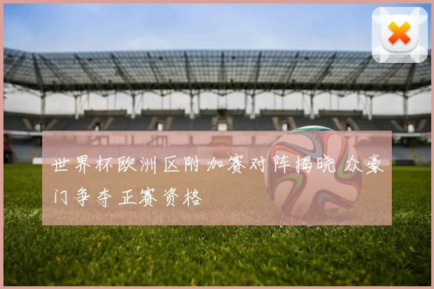 世界杯欧洲区附加赛对阵揭晓 众豪门争夺正赛资格